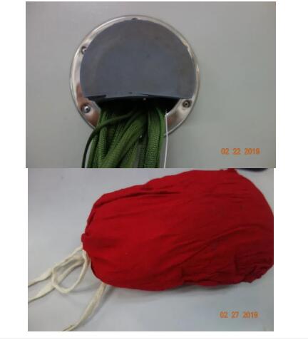 圖2(左)測試電纜密封不嚴(yán)示意圖；圖3(右) 軟體堵頭示意